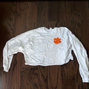 CROPPED CLEMSON SHIRT